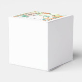 Schattige Woodland Baby shower Theme Bedankdoosjes (Achterkant)