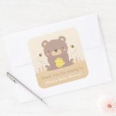 Schattige Woodland Beer Baby shower Decor Stickers (Envelop)