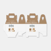 Schattige Woodland Boho Animals Baby shower Bedankdoosjes (Uitgevouwen)