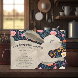 Schattige Woodland Bunny Spring Baby shower Kaart