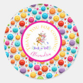 Schattige Woodland Dear Dancing Rock-n-Roll Paarse Ronde Sticker (Voorkant)