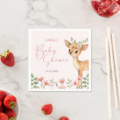 Schattige Woodland Deer Baby shower Servet (Insitu)