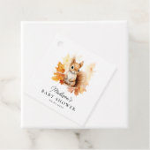 Schattige Woodland Eekhoorn Herfst Baby shower Bedankjes Labels (In situ)