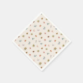 Schattige Woodland Forest Adventure Pattern Baby s Servet (Hoek)