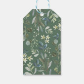 Schattige Woodland Fox groen Verjaardagsgunsten Cadeaulabel (Achterkant)