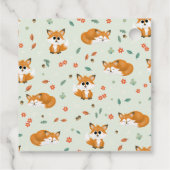 Schattige Woodland Fox Kids Verjaardag Dank u Bedankjes Labels (Achterkant)