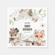 Schattige Woodland Friends Baby shower