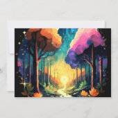 Schattige Woodland Magic Adventure Baby shower Kaart (Achterkant)