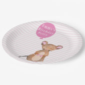 Schattige Woodland Mouse | Kids Verjaardagspapier  Papieren Bordje (Gekanteld)