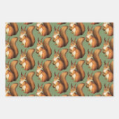 Schattige Woodland Squirrel Wrapping Paper (Voorkant 2)