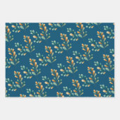 Schattige Woodland Waterverf Kerst Inpakpapier Vel (Voorkant 2)