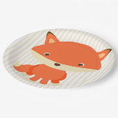 Schattige Woodlands Creature Fox Party Bord (Gekanteld)