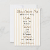 Schattige Woodlands Dieren Fox Baby shower Uitnodi Kaart (Achterkant)