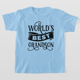 Schattige woordkunst werelds beste kleinzoon t-shirt