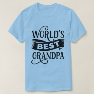 Schattige woordkunst werelds beste opa t-shirt