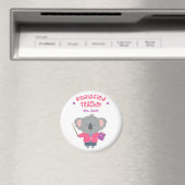 Schattige woordspeling humor koala beer leraar mag magneet (Insitu (Vaatwasser))