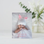 Schattige word jij mijn peetouders fotokaart kaart (Staand voorkant)