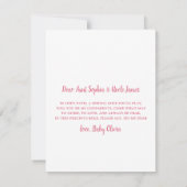 Schattige word jij mijn peetouders fotokaart kaart (Achterkant)