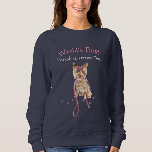 Schattige World's Best Yorkshire Terrier Moeder Trui (Voorkant)