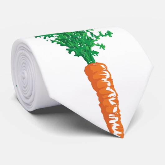 Schattige Wortelontwerp Stropdas (Opgerold)