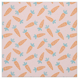 Schattige Wortelpatroon op lichtroze Stof