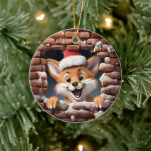 Schattige Xmas Decor - 3D Keramisch Ornament