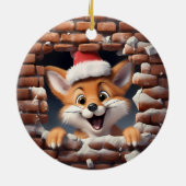 Schattige Xmas Decor - 3D Keramisch Ornament (Achterkant)