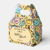 Schattige Yellow Animal Doddles Bedankdoosjes (Voorkant Zijde)