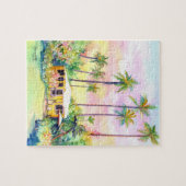 Schattige Yellow Kauai Cottage Legpuzzel (Horizontaal)