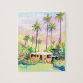 Schattige Yellow Kauai Cottage Legpuzzel (Verticaal)