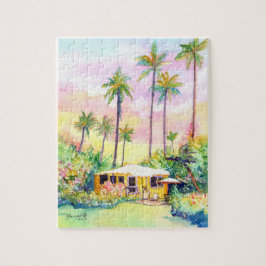 Schattige Yellow Kauai Cottage Legpuzzel