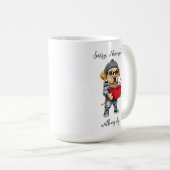 Schattige Yellow Lab "Ik heb plannen" Mok (Voorkant rechts)