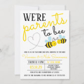 Schattige Yellow Parents to Bee Baby shower Kaart (Voorkant)