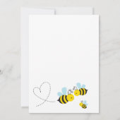 Schattige Yellow Parents to Bee Baby shower Kaart (Achterkant)