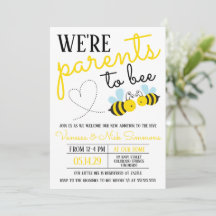 Schattige Yellow Parents to Bee Baby shower