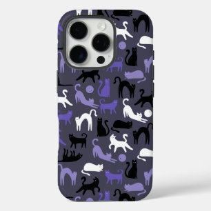 Schattige Yoga Schattigee Kattenhoudingen iPhone 16 Pro Hoesje