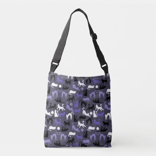 Schattige Yoga Schattigee Kattenhoudingen Crossbody Tas (Voorkant)