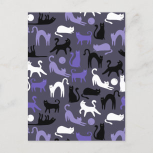 Schattige Yoga Schattigee Kattenhoudingen Feestdagenkaart