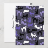 Schattige Yoga Schattigee Kattenhoudingen Feestdagenkaart (Voorkant / Achterkant)