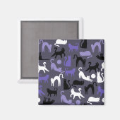 Schattige Yoga Schattigee Kattenhoudingen Magneet (Voorkant / Achterkant)