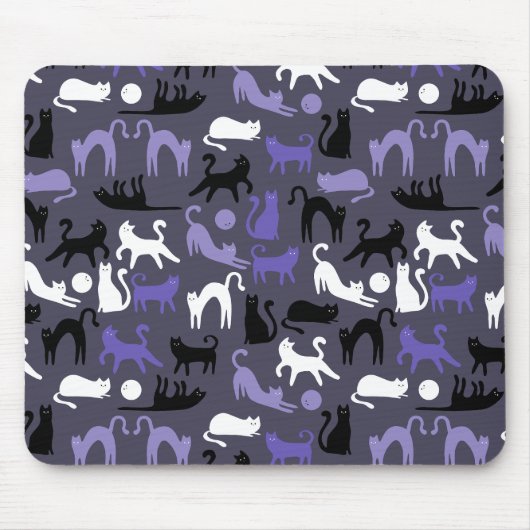 Schattige Yoga Schattigee Kattenhoudingen Muismat (Voorkant)