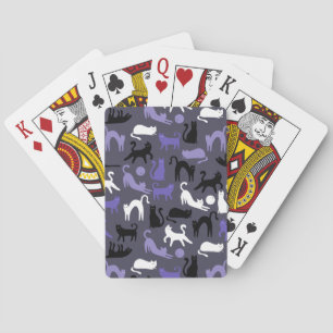 Schattige Yoga Schattigee Kattenhoudingen Pokerkaarten