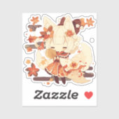 Schattige Yokai-geïnspireerd Japans design Sticker (Vel)