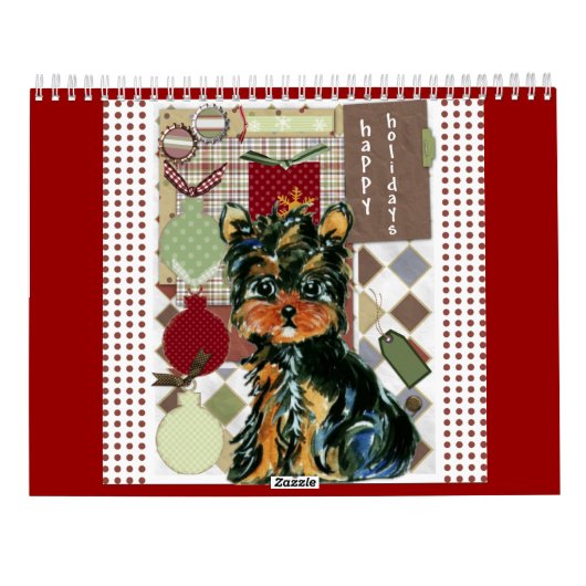 Schattige Yorkie-agenda Kalender (Achterkant)