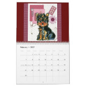 Schattige Yorkie-agenda Kalender (Feb 2027)