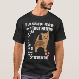 Schattige Yorkie cadeau voor Yorkshire Terrier Hon T-shirt