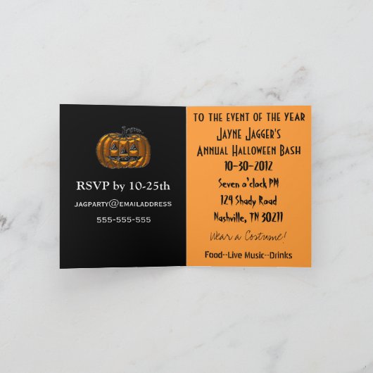 Schattige Yorkie Halloween Bash Invite (Binnen)