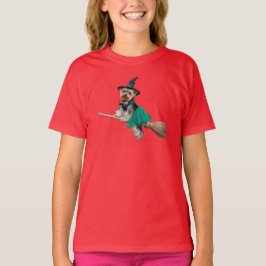 Schattige Yorkie Halloween Kinderen T-shirt
