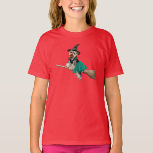 Schattige Yorkie Halloween Kinderen T-shirt
