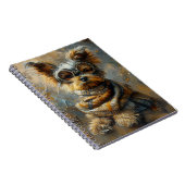 Schattige Yorkie hond in een bril 163 Notitieboek (Rechterzijde)